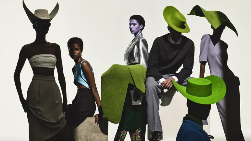 Illustrierte Kampagne: Hüte und Accessoires in urbaner Kulisse