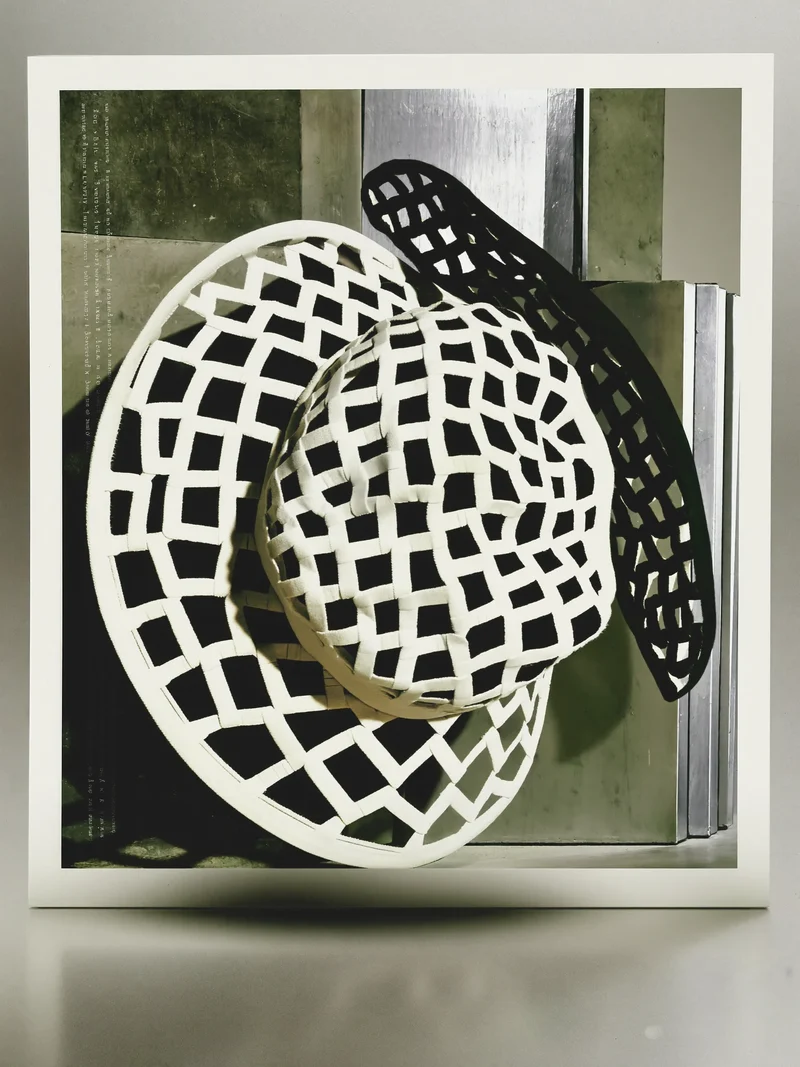 Illustration: asymmetrischer Flechthut, fiktives Konzept